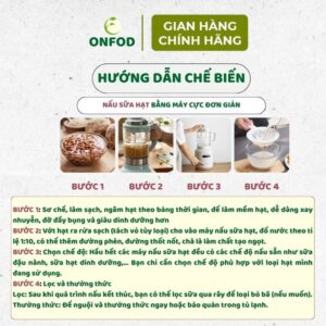 Combo set 9 hạt dinh dưỡng ONFOD cho bé ăn dặm yến mạch hạt chia đậu gà đậu hà lan đậu lăng đỏ hạt kê 21 10 1