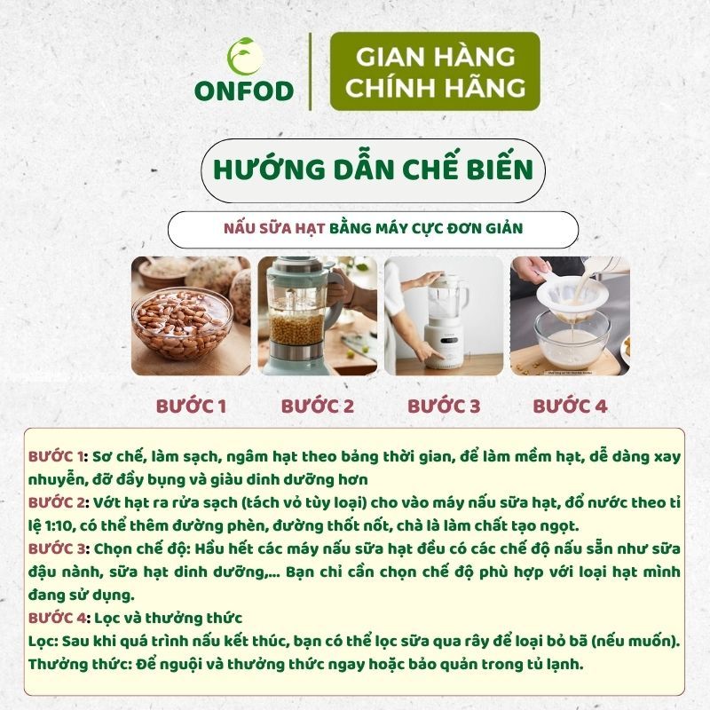Combo set 9 hạt dinh dưỡng ONFOD cho bé ăn dặm yến mạch hạt chia đậu gà đậu hà lan đậu lăng đỏ hạt kê 9 10 1