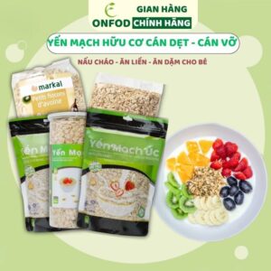 ONFOD Yến mạch cán dẹt cán vỡ, ngũ cốc giảm cân healthy cho người ăn kiêng tập gym