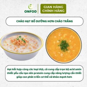 Combo set 9 hạt dinh dưỡng ONFOD cho bé ăn dặm yến mạch hạt chia đậu gà đậu hà lan đậu lăng đỏ hạt kê 24 7 2