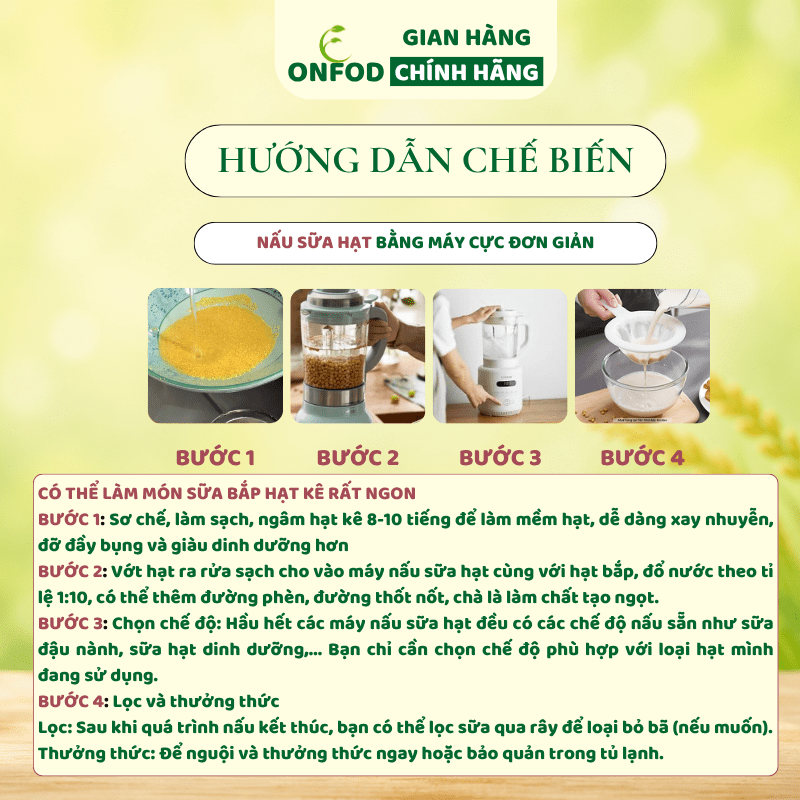 Hạt Kê Nếp Vàng ONFOD Đã Tách Vỏ Cho Bé Ăn Dặm Nấu Cháo Mềm Mịn Dẻo Thơm Làm Sữa Hạt 100g 300g 500g 6 6
