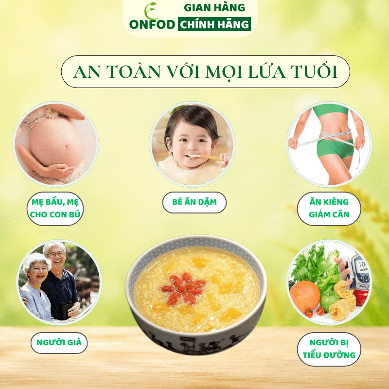 Hạt Kê Nếp Vàng ONFOD Đã Tách Vỏ Cho Bé Ăn Dặm Nấu Cháo Mềm Mịn Dẻo Thơm Làm Sữa Hạt 100g 300g 500g 4 8