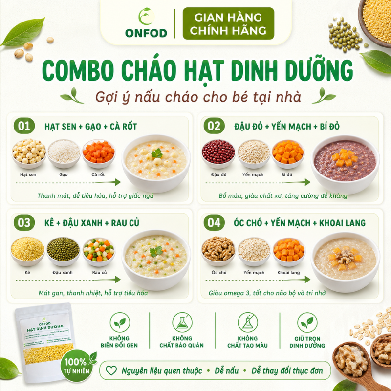 hat dinh duong onfod cho be an dam lam sua hat ngu coc giam can granola yen mach hat dieu macca chia 100g 1154 7
