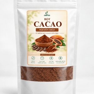 Bột Cacao nguyên chất 100% ONFOD, Bột Ca Cao Đắk Lắk làm bánh, chế biến đồ uống
